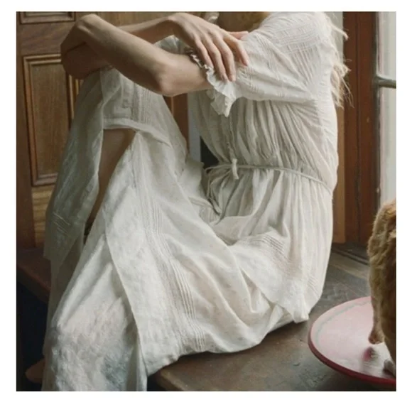 DÔEN Primrose dress, XS, salt - Picture 2 of 8